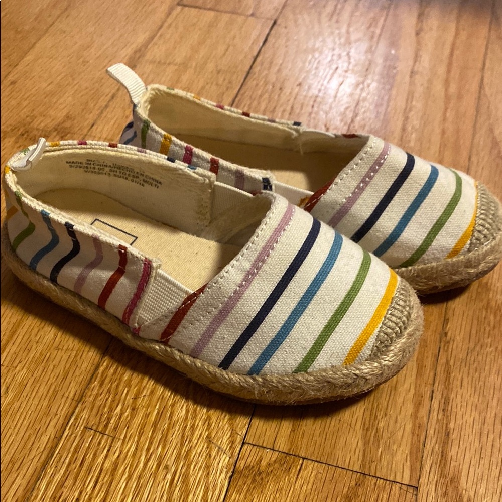 Colorful Striped Kids Espadrilles